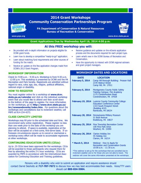 2014 dcnr brc grant workshop flyer page 2