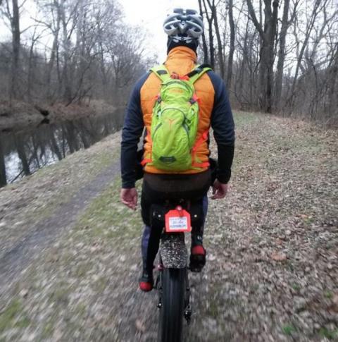 jed kornbluh fatbiking to easton